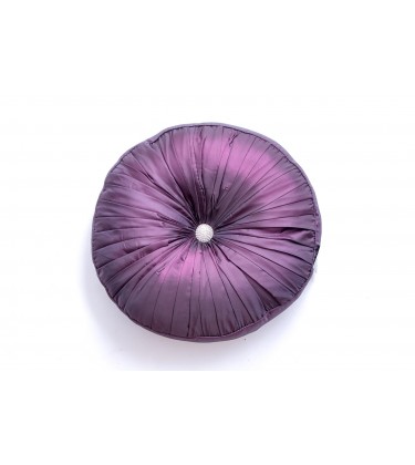 Large Round jewel Cushion Purple