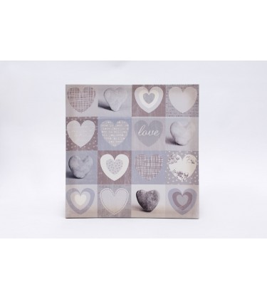 Heart and Stone Canvas Wall Art 