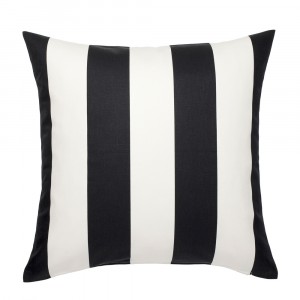 Bold Stripe Black and White Cushion