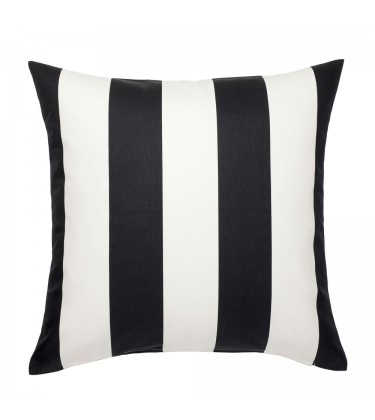 Bold Stripe Black and White Cushion